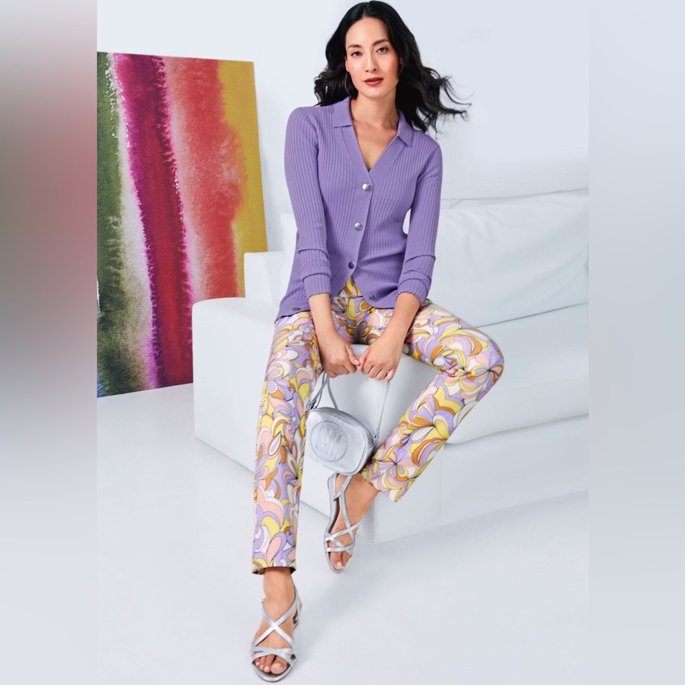 Multi color trousers from Madeleine size 16